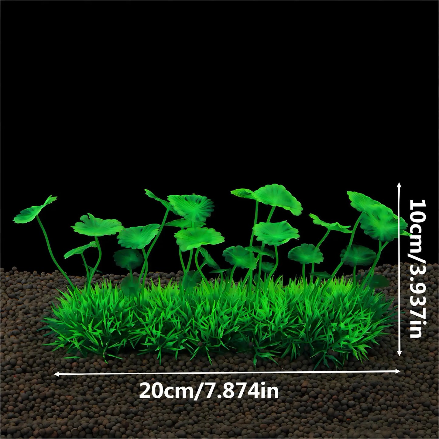 Artificial Green Grass Aquarium Plant – Plastic Underwater Fish Tank Decoration for Aquascaping