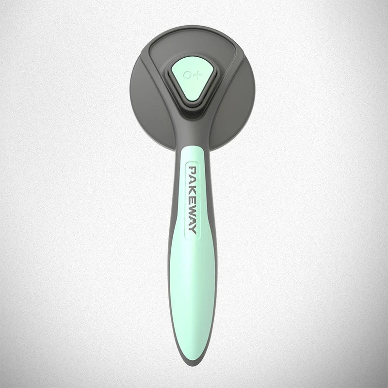 Self-Cleaning Dual-Action Grooming Brush – Slicker & Massage for Long-Haired Dogs & Cats
