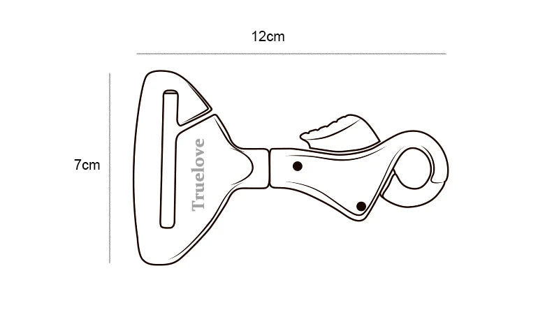 Aluminium Alloy Pet Car Seat Belt – Lightweight Safety Buckle for Collars & Harnesses