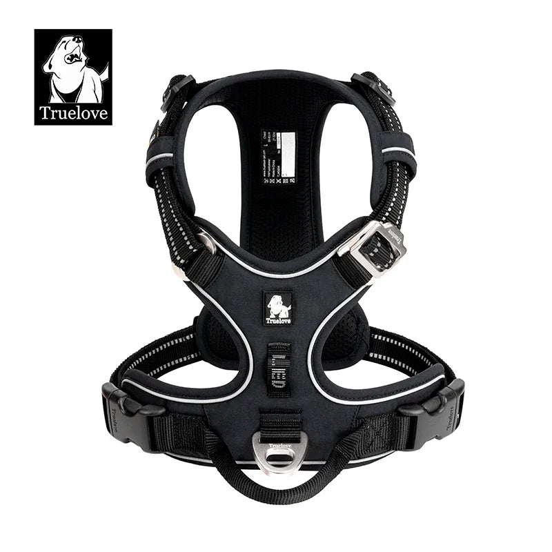 No-Pull Reflective Dog Harness – Adjustable, Padded Nylon Design for Effortless Control