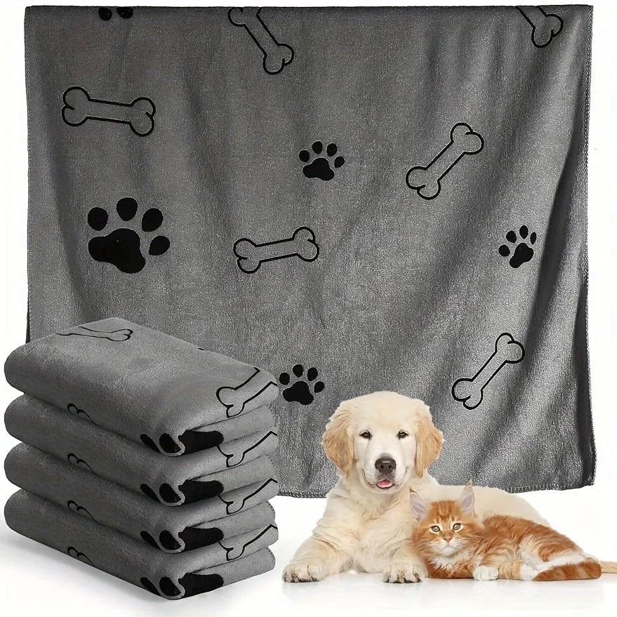 Quick-Dry Microfiber Pet Towel – Absorbent Bath & Drying Towel for Dogs & Cats