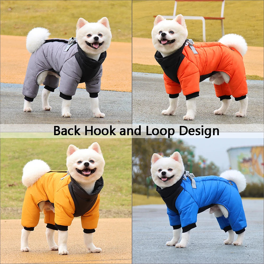 Waterproof Winter Dog Jacket – Thick Insulated Coat for Small to Medium Breeds