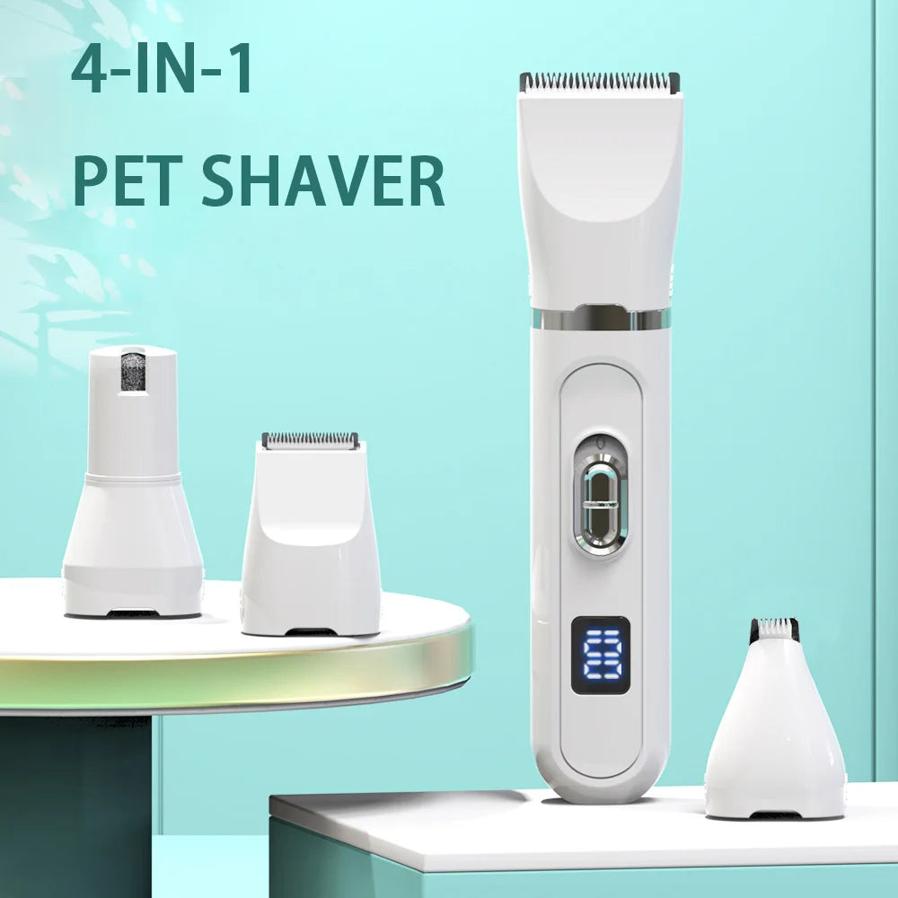 Professional Silent Dog Grooming Clipper – USB Rechargeable Electric Pet Hair Trimmer for Stress-Free Grooming