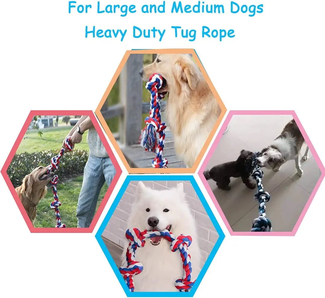 Durable Cotton Dog Dental Rope Toys – Safe & Effective Teeth Cleaning