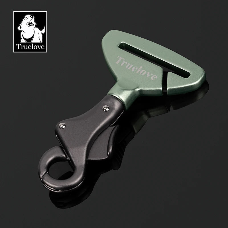 Aluminium Alloy Pet Car Seat Belt – Lightweight Safety Buckle for Collars & Harnesses