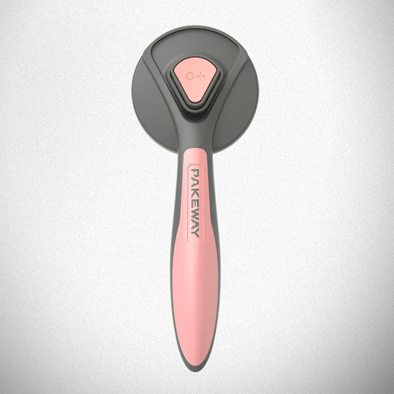 Self-Cleaning Dual-Action Grooming Brush – Slicker & Massage for Long-Haired Dogs & Cats