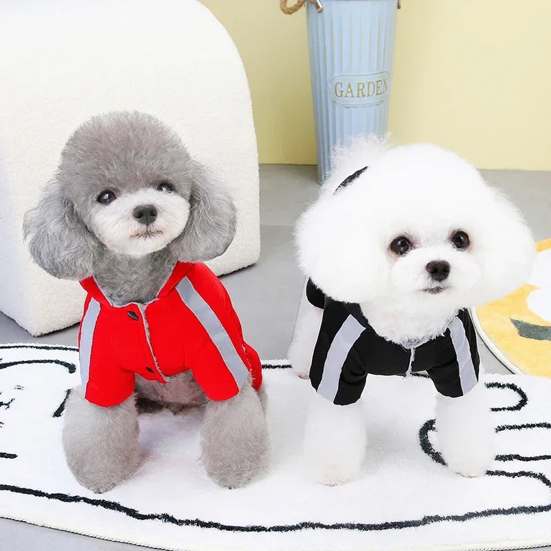 Waterproof & Reflective Pet Jacket – Cozy Hoodie for Small to Medium Dogs and Cats