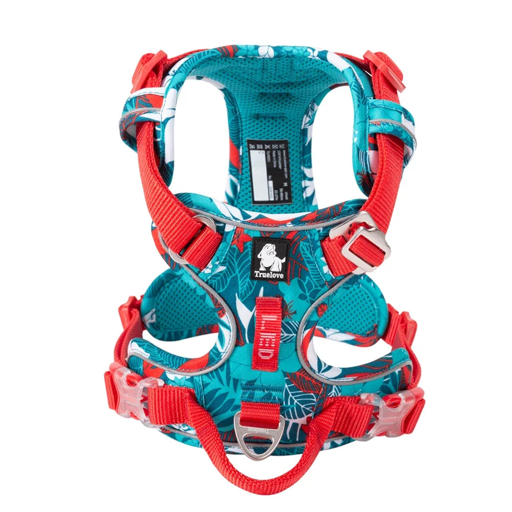 No-Pull Reflective Dog Harness – Adjustable, Padded Nylon Design for Effortless Control