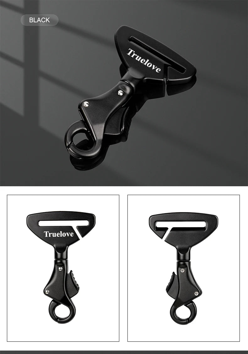 Aluminium Alloy Pet Car Seat Belt – Lightweight Safety Buckle for Collars & Harnesses