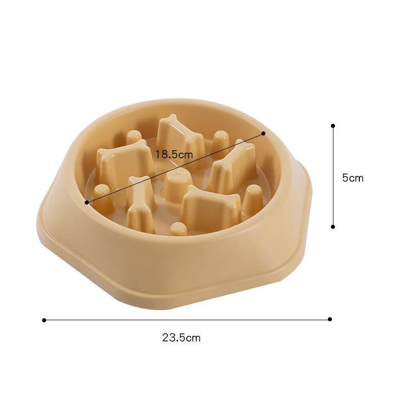 Non-Slip Slow Feeder Bowl for Small Dogs & Cats – Anti-Choke Design & Premium Food Container