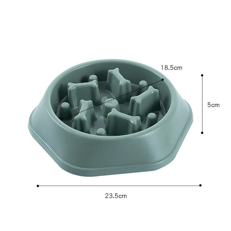 Non-Slip Slow Feeder Bowl for Small Dogs & Cats – Anti-Choke Design & Premium Food Container