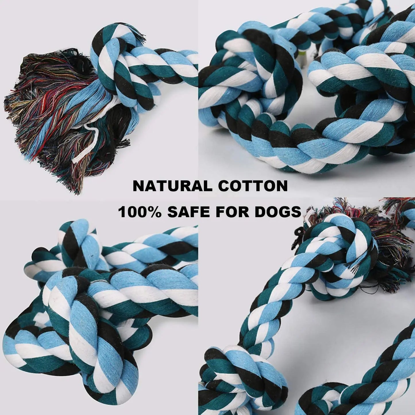 Durable Cotton Dog Dental Rope Toys – Safe & Effective Teeth Cleaning