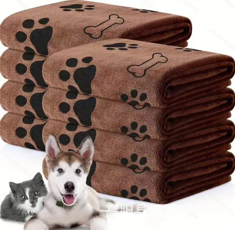 Quick-Dry Microfiber Pet Towel – Absorbent Bath & Drying Towel for Dogs & Cats