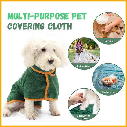 Microfiber Dog Cat Bathrobe Towel for Fast Drying