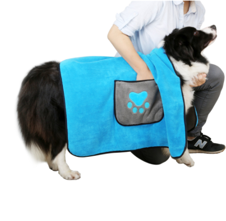 Double-Sided Microfiber Pet Towel and Bathrobe Blanket