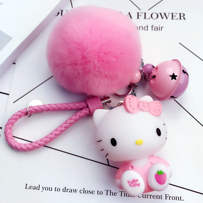 Cute Kitty Cat Keychain with Creative Design