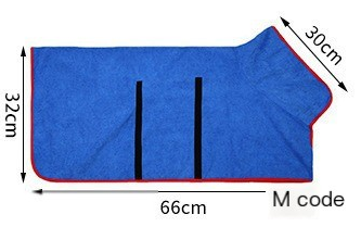 Microfiber Dog Cat Bathrobe Towel for Fast Drying