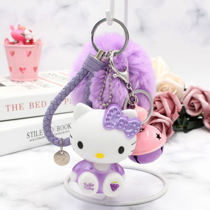 Cute Kitty Cat Keychain with Creative Design