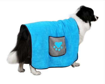 Double-Sided Microfiber Pet Towel and Bathrobe Blanket