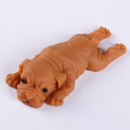 Soft Rubber Cartoon Dog Stress Relief Pinch Toy