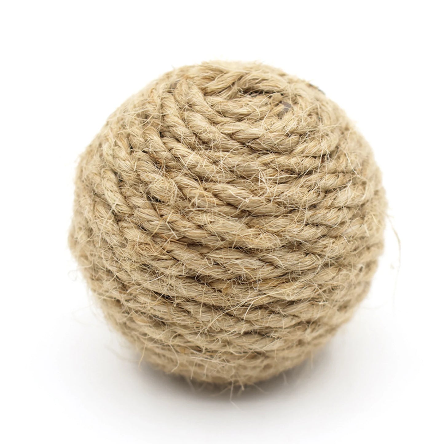 Hand-Woven Hemp Rope Cat Ball – Interactive Sound Toy for Engaging Play