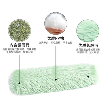 Catnip-Infused Plush Chew Toy – Soft Teaser Pillow & Interactive Playstrip for Cats