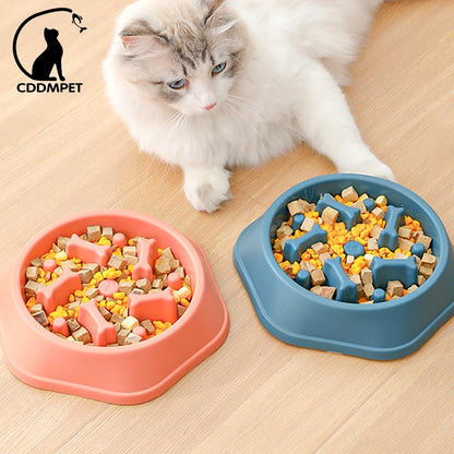 Non-Slip Slow Feeder Bowl for Small Dogs & Cats – Anti-Choke Design & Premium Food Container