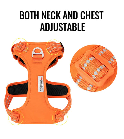 No-Pull Reflective Dog Harness – Adjustable, Padded Nylon Design for Effortless Control