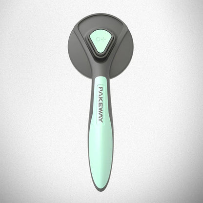 Self-Cleaning Dual-Action Grooming Brush – Slicker & Massage for Long-Haired Dogs & Cats