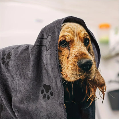 Quick-Dry Microfiber Pet Towel – Absorbent Bath & Drying Towel for Dogs & Cats