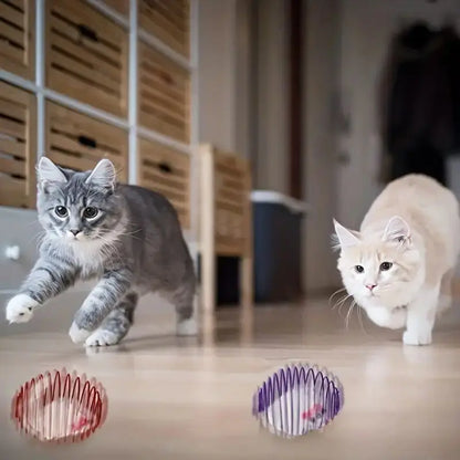 Stretchable Cat Toy Balls with Spring Rats – Interactive & Engaging for Kittens