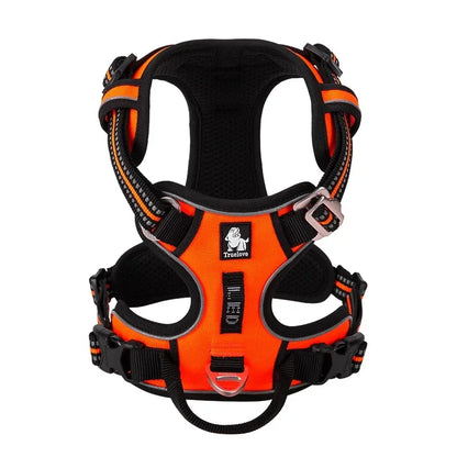 No-Pull Reflective Dog Harness – Adjustable, Padded Nylon Design for Effortless Control