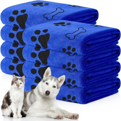 Quick-Dry Microfiber Pet Towel – Absorbent Bath & Drying Towel for Dogs & Cats