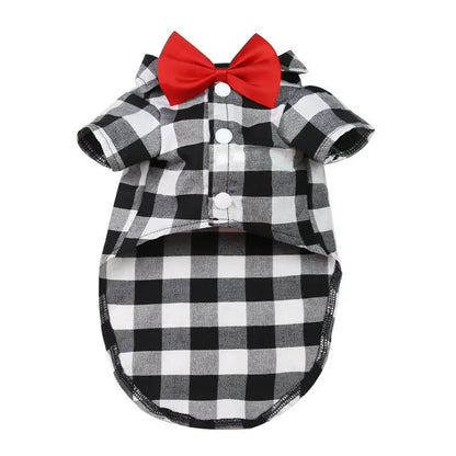 Stylish Pet Shirt & Suit Set – Formal Wedding, Birthday & 3-Season Wear with Adjustable Fit