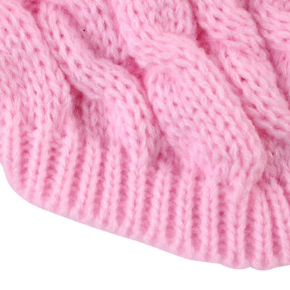 Knit Twist Dog Sweater – Cozy & Stylish Winter Wear for Small Dogs