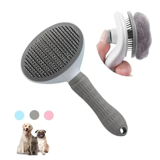 Stainless Steel Pet Grooming Brush – Long-Hair Cat & Dog Comb for Shedding Control, Detangling & Massage