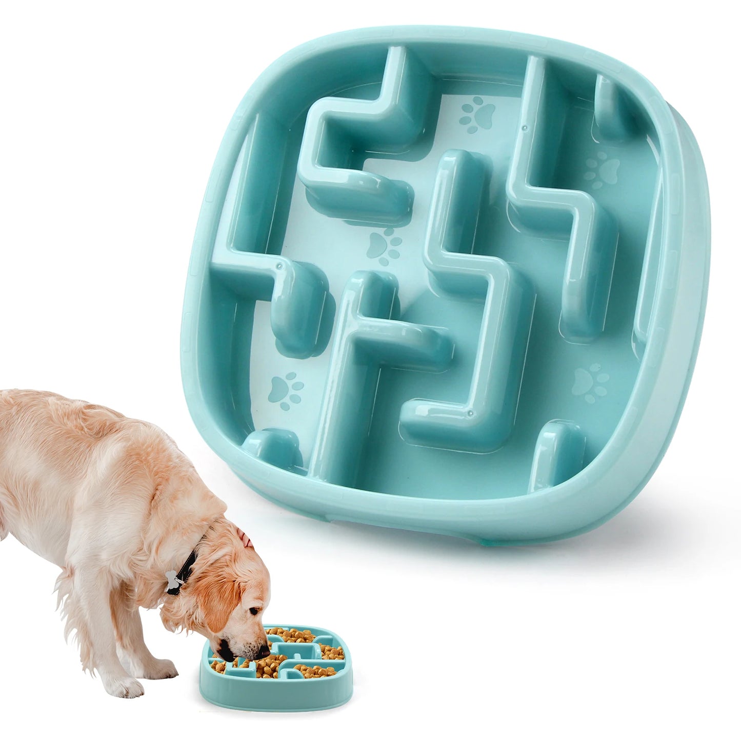 Slow Feeder Bowl for Dogs & Cats – Anti-Choke Design for Healthy Eating Habits