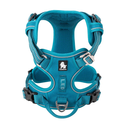 No-Pull Reflective Dog Harness – Adjustable, Padded Nylon Design for Effortless Control