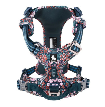 No-Pull Reflective Dog Harness – Adjustable, Padded Nylon Design for Effortless Control