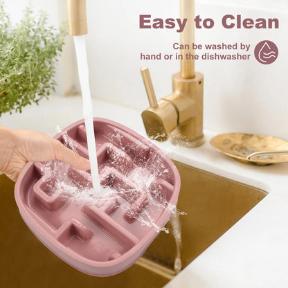 Slow Feeder Bowl for Dogs & Cats – Anti-Choke Design for Healthy Eating Habits