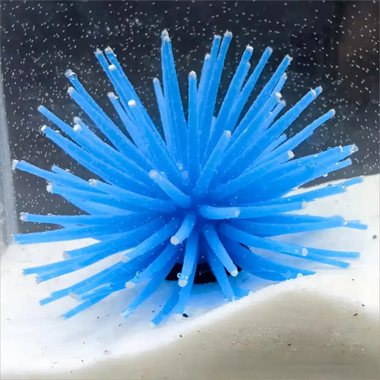 Silicone Artificial Sea Urchin Aquarium Decor – Realistic Underwater Ornament for Fish Tanks