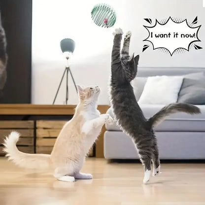 Stretchable Cat Toy Balls with Spring Rats – Interactive & Engaging for Kittens