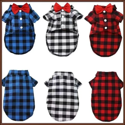 Stylish Pet Shirt & Suit Set – Formal Wedding, Birthday & 3-Season Wear with Adjustable Fit