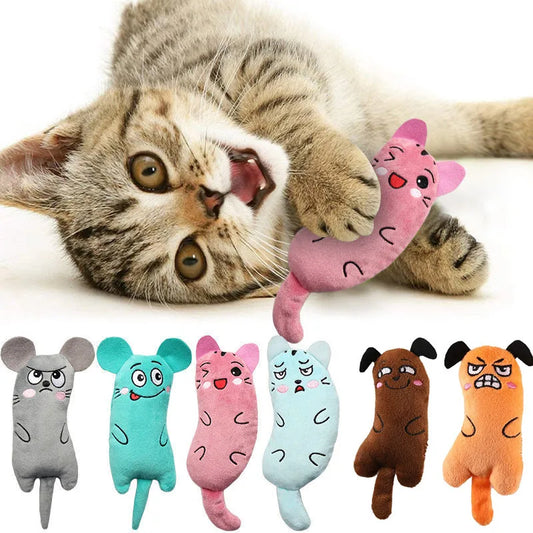 Interactive Catnip Plush Toy – Squeaky & Irresistible for Kittens and Cats