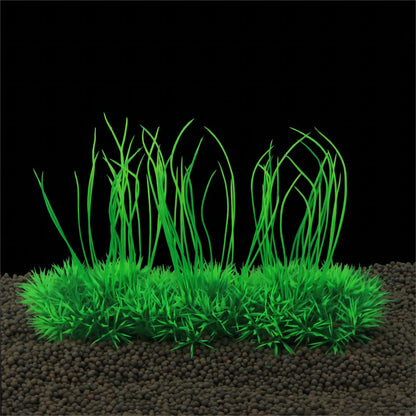 Artificial Green Grass Aquarium Plant – Plastic Underwater Fish Tank Decoration for Aquascaping