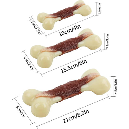 Indestructible Flavored Nylon Chew Bone for Aggressive Chewers – Non-Toxic & Bite-Resistant Dog Toy by All For Paws