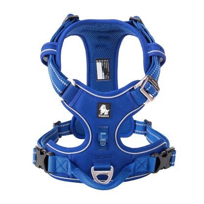 No-Pull Reflective Dog Harness – Adjustable, Padded Nylon Design for Effortless Control