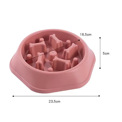 Non-Slip Slow Feeder Bowl for Small Dogs & Cats – Anti-Choke Design & Premium Food Container