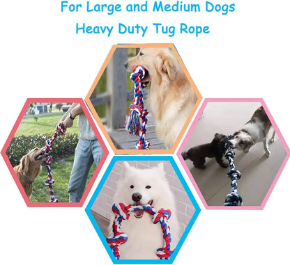 Durable Cotton Dog Dental Rope Toys – Safe & Effective Teeth Cleaning