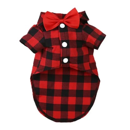 Stylish Pet Shirt & Suit Set – Formal Wedding, Birthday & 3-Season Wear with Adjustable Fit